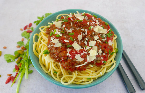 Spaghetti lentilles du berry